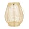 Gold Iron Glam Lantern, 9&#x22; x 7&#x22; x 7&#x22;